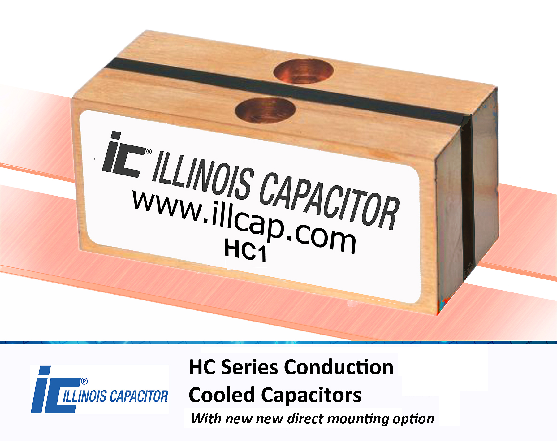 Conduction-Cooled Capacitors Include Direct Mounting Options